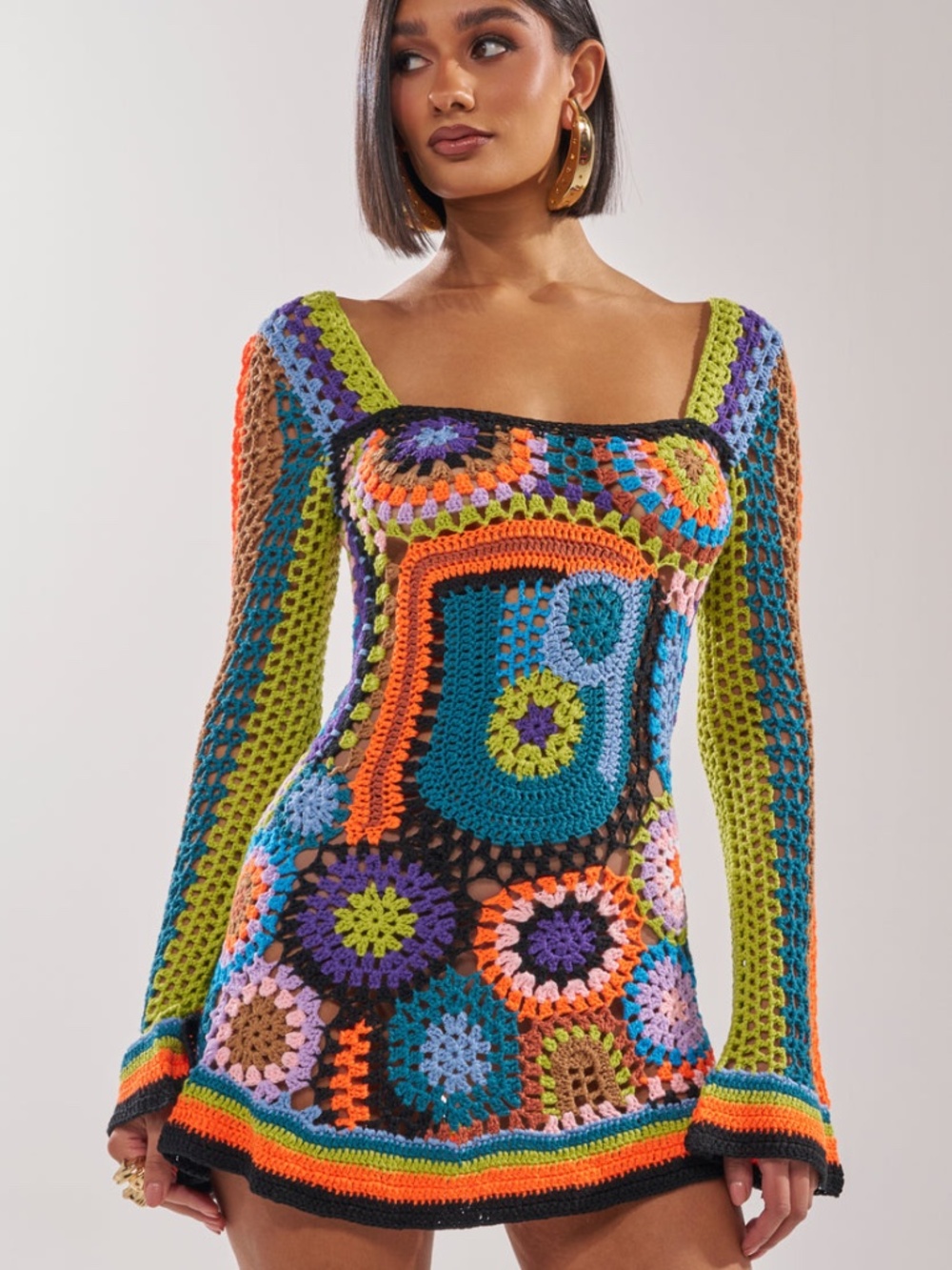 AKIRA PARADISE FOUND KNIT MINI DRESS